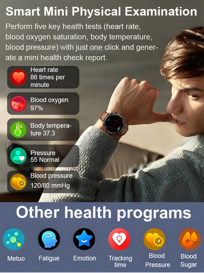 【50% Off】❤️ Flagship Smartwatch for Health Protection, 24/7 Health Data Center