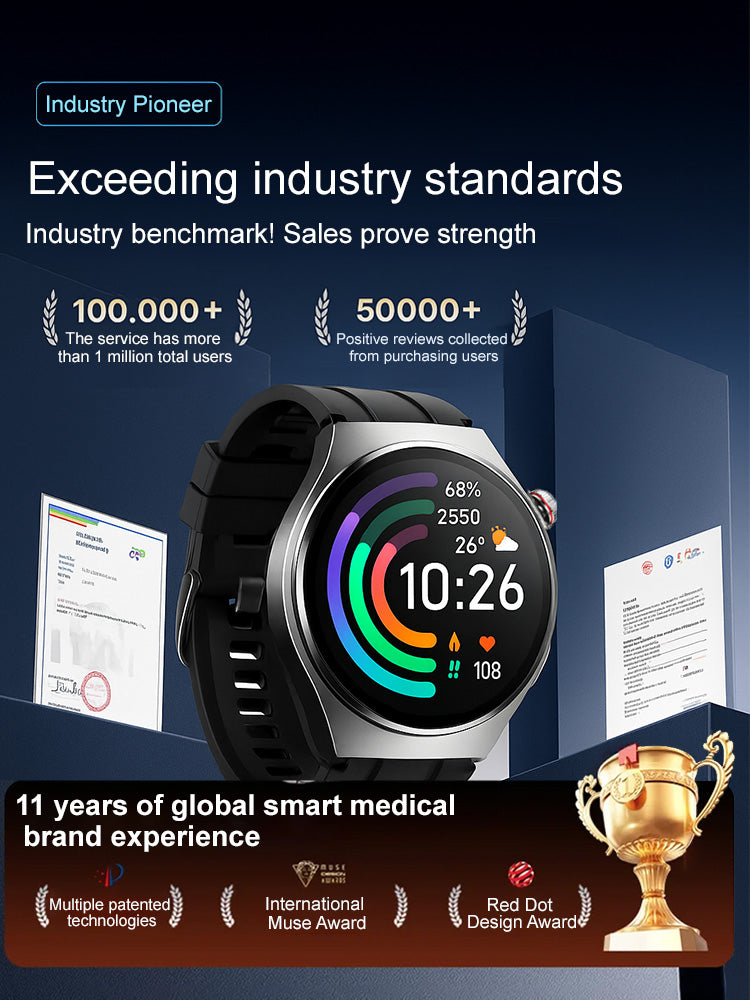 【50% Off】❤️ Flagship Smartwatch for Health Protection, 24/7 Health Data Center