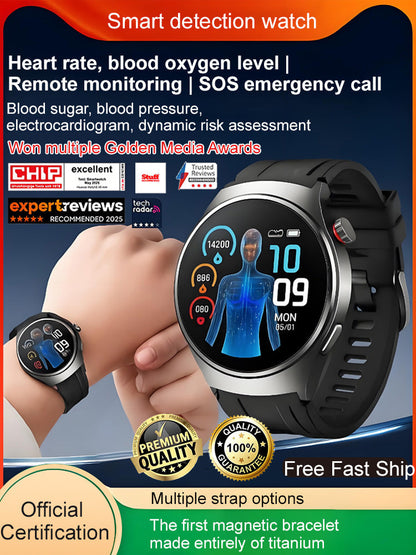 【50% Off】❤️ Flagship Smartwatch for Health Protection, 24/7 Health Data Center