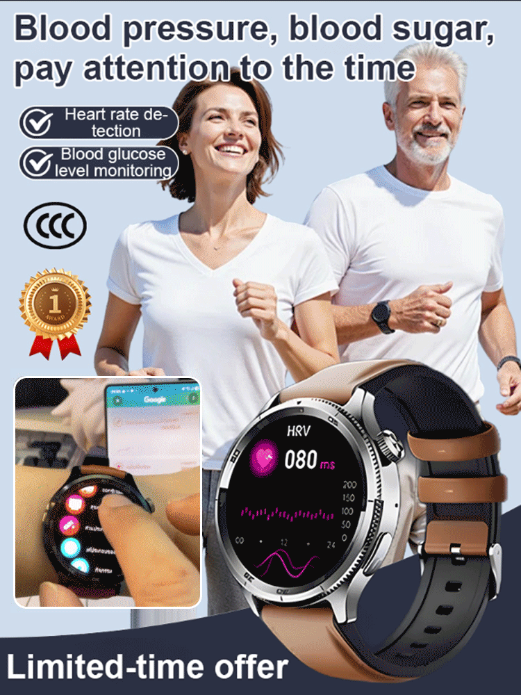 【50% Off】❤️ Flagship Smartwatch for Health Protection, 24/7 Health Data Center